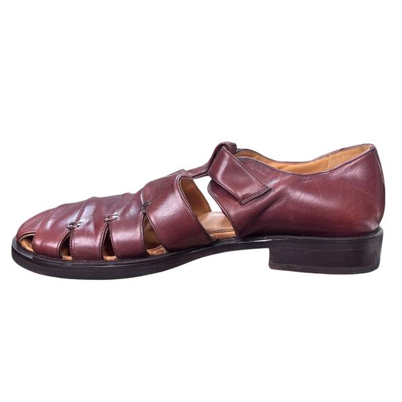 Vintage Mezlan Diablo Brown Leather Fisherman’s Sandals Size 9.5 main image 6